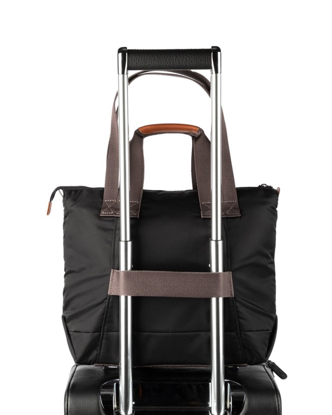  Scharlau – Borsa orizzontale donna in nylon riciclato porta pc