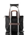 Scharlau – Horizontale Damentasche aus recyceltem Nylon für 15,6-Zoll-Laptops, Modell Hume Lab Style Eco