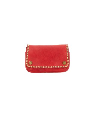 Campomaggi - Solid-color cowhide leather shoulder bag - Red