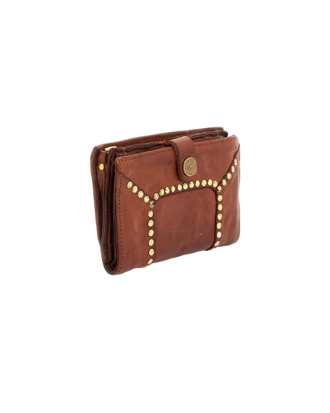  Campomaggi - Portafoglio in pelle con rivetti applicati