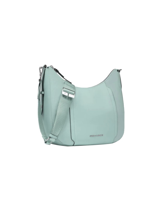 Piquadro - Women's shoulder bag made of leather and recycled