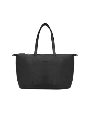  Piquadro - Borsa donna porta pc 15,6" in pelle e tessuto
