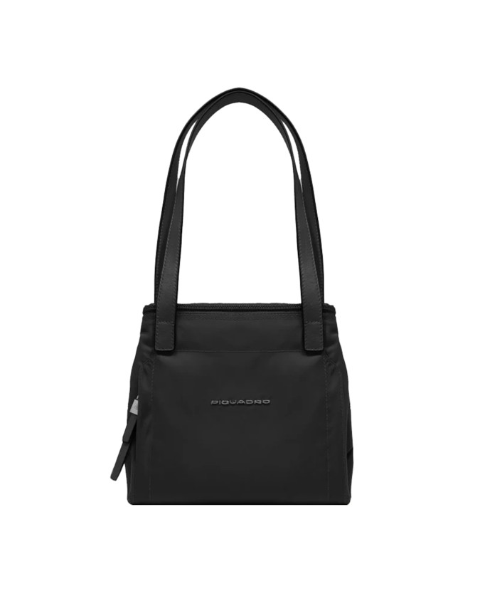  Piquadro - Borsa donna porta pc 15,6" in pelle e tessuto