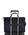 Piquadro - Schlanke 15,6-Zoll-Laptoptasche aus Leder und Stoff mit Schulterriemen
