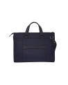 Piquadro - Schlanke 15,6-Zoll-Laptoptasche aus Leder und Stoff mit Schulterriemen