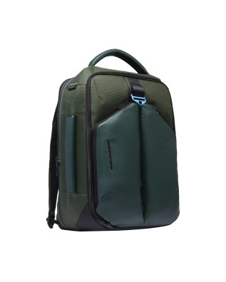  Piquadro – Zaino porta pc 17.3’’ espandibile in pelle vegana e 2