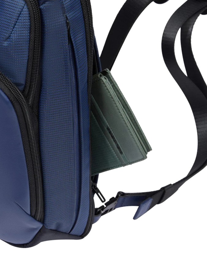  Piquadro - Zaino monospalla uomo porta iPad®mini in pelle