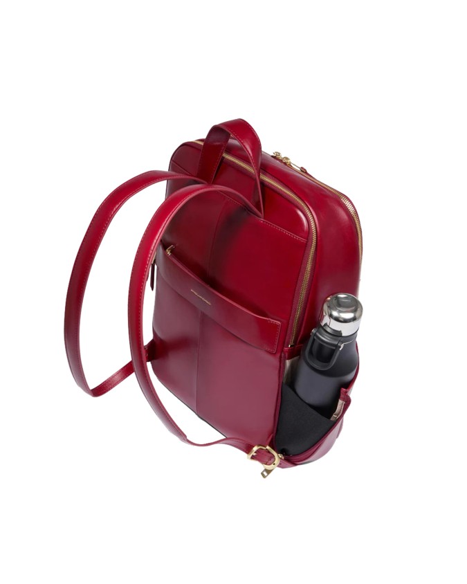  Piquadro – Zaino donna in pelle porta pc 14’’ a due comparti