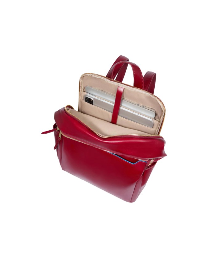  Piquadro – Zaino donna in pelle porta pc 14’’ a due comparti