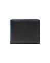 Piquadro – Mini-Damenbrieftasche aus Leder mit Münzfach Blue Square