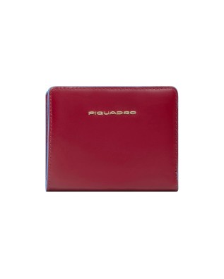  Piquadro – Portafoglio donna mini in pelle con porta monete