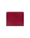 Piquadro – Mini-Damenbrieftasche aus Leder mit Münzfach Blue Square