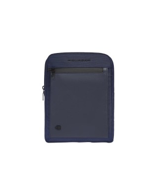  Piquadro – Borsello in pelle e tessuto porta iPad 11’’ S136