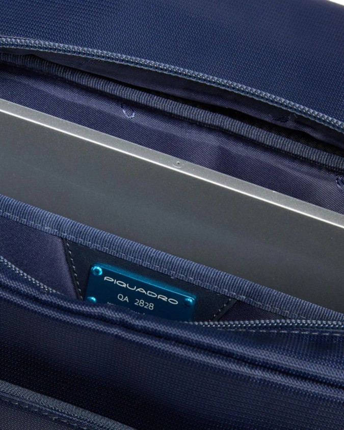 Piquadro – 13-inch fabric laptop bag...