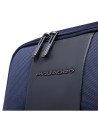 Piquadro - Brief 15.6" Laptop Travel Backpack in Leather and Fabric