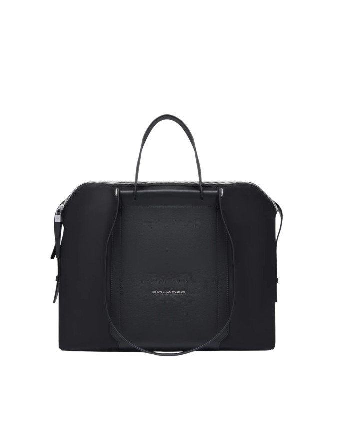  Piquadro - Borsa donna porta pc 14" in pelle e tessuto