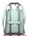  Piquadro - Zaino espandibile in tessuto riciclato e pelle