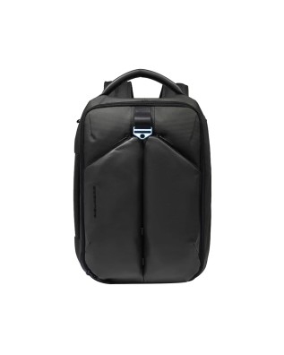  Piquadro – Zaino porta pc 17.3’’ espandibile in pelle vegana e