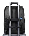 Piquadro – Expandable 17.3-inch laptop backpack made of vegan leather and PQ-Earth fabric