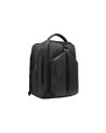 Piquadro – Erweiterbarer Laptop-Rucksack für 17,3-Zoll-Geräte aus veganem Leder und PQ-Earth-Stoff