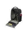 Piquadro – Erweiterbarer Laptop-Rucksack für 17,3-Zoll-Geräte aus veganem Leder und PQ-Earth-Stoff