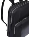  Piquadro - Zaino espandibile in tessuto riciclato e pelle