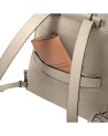  Piquadro - Zaino espandibile in tessuto riciclato e pelle