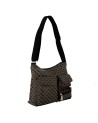 Gherardini - Borsa a tracolla Tg. M con tasche esterne in tessuto Softy