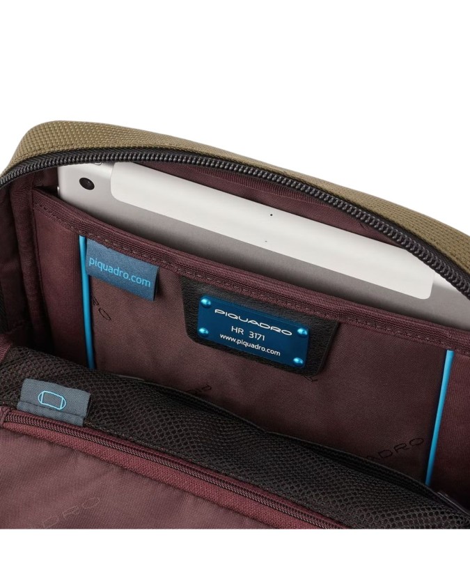  Piquadro - Borsello grande porta iPad® in tessuto riciclato