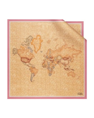 Alviero Martini Prima Classe - Foulard grande in seta Geo Classic