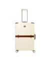 The Bridge - Medium-hard polycarbonate trolley with leather accents from Story Viaggio Trunks