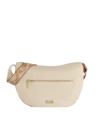 Alviero Martini Prima Classe - Tracolla a mezzaluna grande in nylon riciclato Eco Vibe