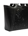 Coccinelle - Borsa a mano e a spalla in pelle traforata Amalia