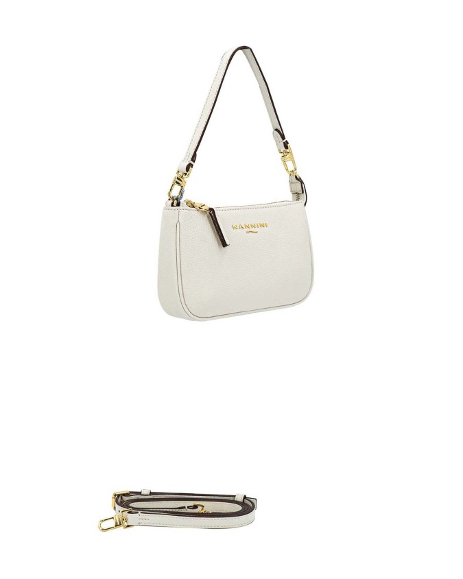  Nannini - Borsa a Spalla con Tracolla in Pelle Keira