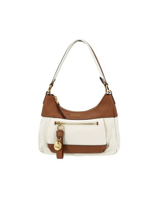 Nannini - Borsa a spalla con manico singolo e tasca frontale in nylon Liberty 2