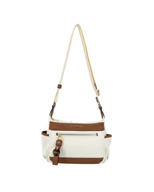 Nannini – Borsa piccola a tracolla con tasche laterali in nylon e pelle Liberty