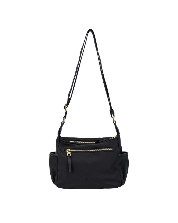 Nannini – Small Shoulder Bag with Side Pockets in Nylon and
