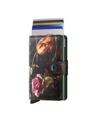 Secrid - Portafoglio in pelle e alluminio stampe Miniwallet Art 2