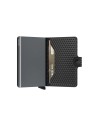 Secrid - Miniwallet in pelle e alluminio Cubic