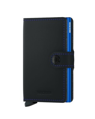 Secrid - Miniwallet Matte: Small Leather and Aluminum...