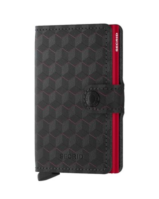 Secrid - Portafoglio mini in pelle e alluminio Miniwallet Optical