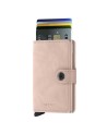 Secrid - Portafoglio in pelle sfumata ed alluminio Miniwallet Vintage