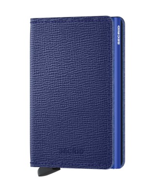 Secrid - Portafoglio sottile in pelle e alluminio Slimwallet Crisple