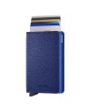 Secrid - Portafoglio sottile in pelle e alluminio Slimwallet Crisple