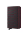 Secrid - Portafoglio slim in pelle traforata e alluminio Slimwallet Fuel