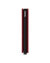 Secrid - Portafoglio slim in pelle traforata e alluminio Slimwallet Fuel