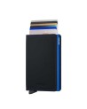 Secrid - Portafoglio sottile in pelle matte e alluminio Slimwallet Matte