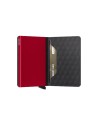 Secrid - Portafoglio sottile in pelle e alluminio motivo geometrico Slimwallet Optical