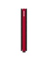 Secrid - Portafoglio sottile in pelle e alluminio motivo geometrico Slimwallet Optical