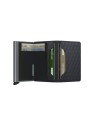 Secrid - Portafoglio sottile in pelle e alluminio motivo geometrico Slimwallet Optical